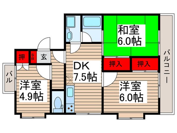 コートビレジの物件間取画像